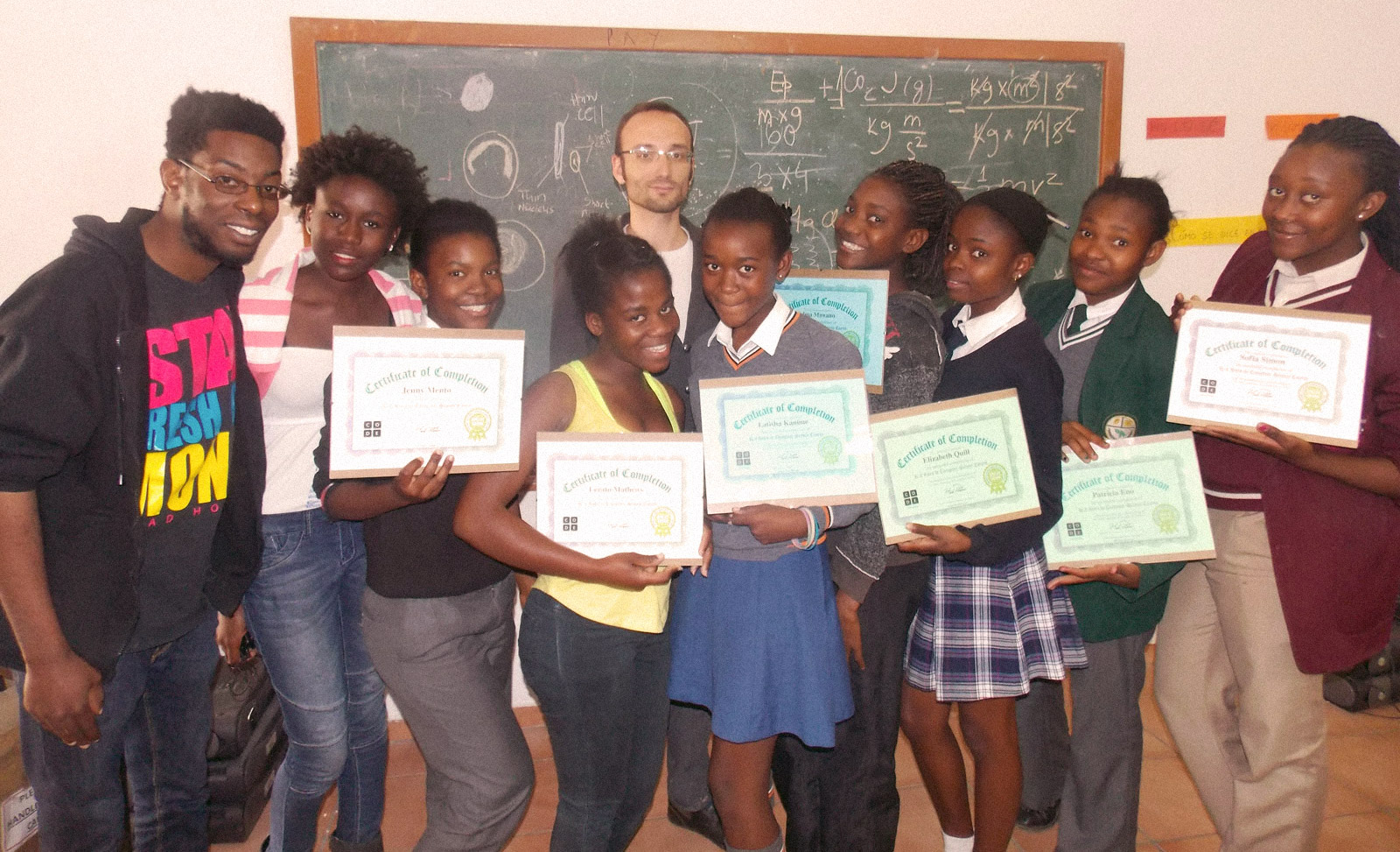 ICT - girls who code got certificates